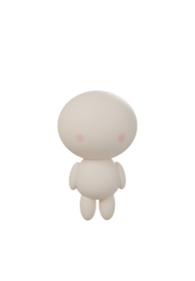 Boneco-base de barro, sem figurino